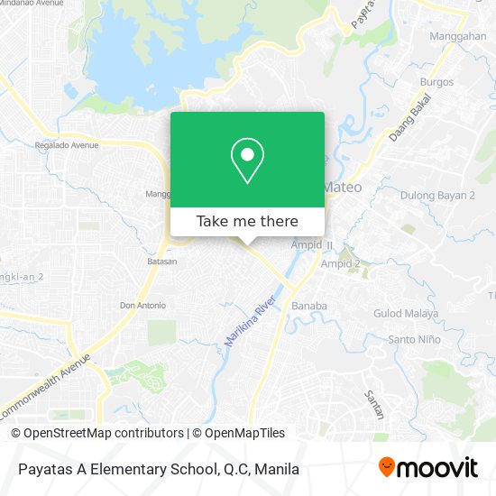 Payatas A Elementary School, Q.C map