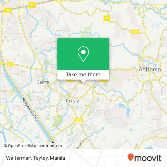 Waltermart Taytay map