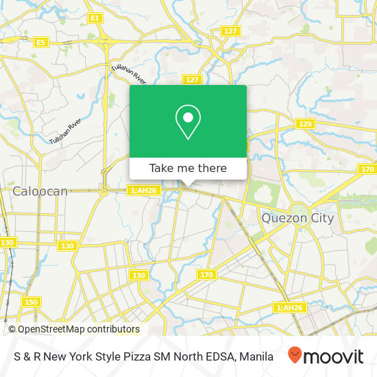 S & R New York Style Pizza SM North EDSA map