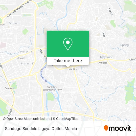 Sandugo Sandals Ligaya Outlet map