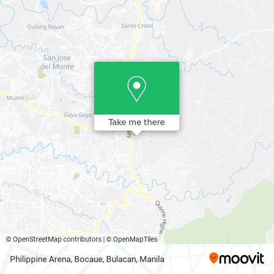 Philippine Arena, Bocaue, Bulacan map