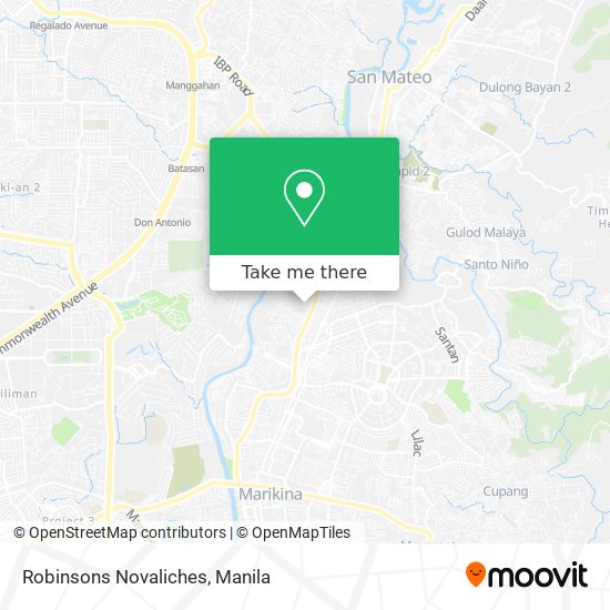 Robinsons Novaliches map