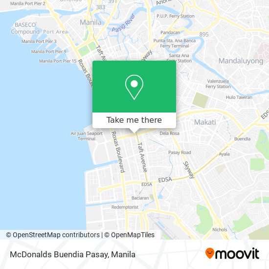 McDonalds Buendia Pasay map