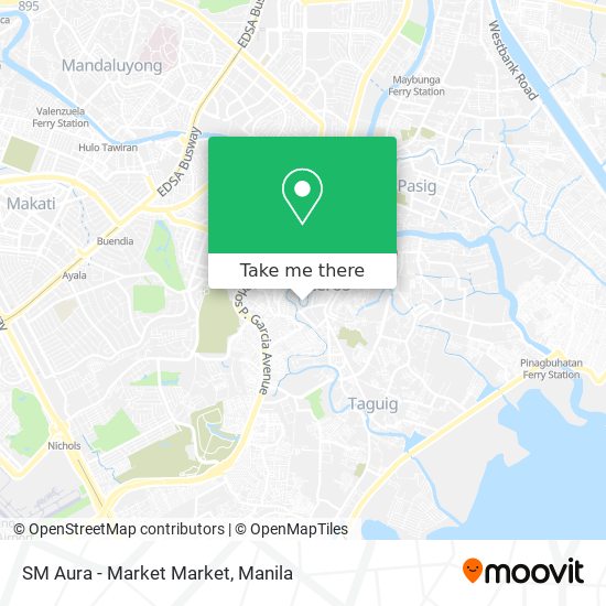 SM Aura - Market Market map