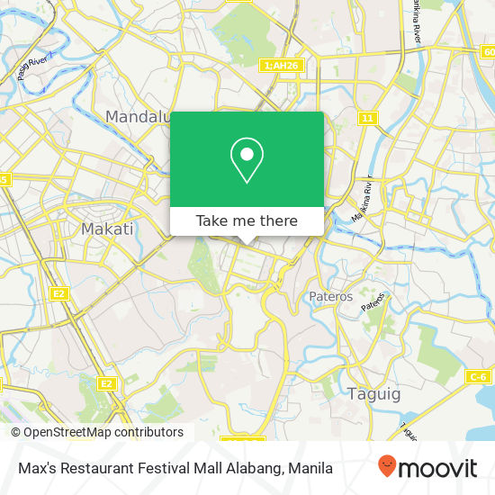 Max's Restaurant Festival Mall Alabang map