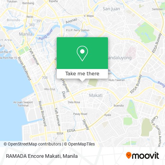 RAMADA Encore Makati map