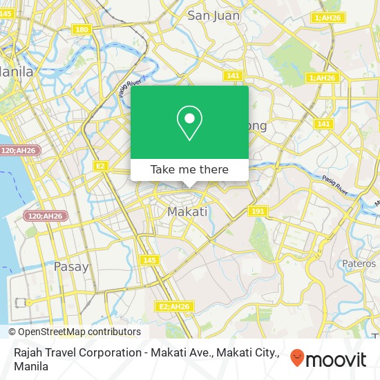 Rajah Travel Corporation - Makati Ave., Makati City. map