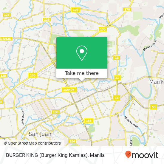 BURGER KING (Burger King Kamias) map