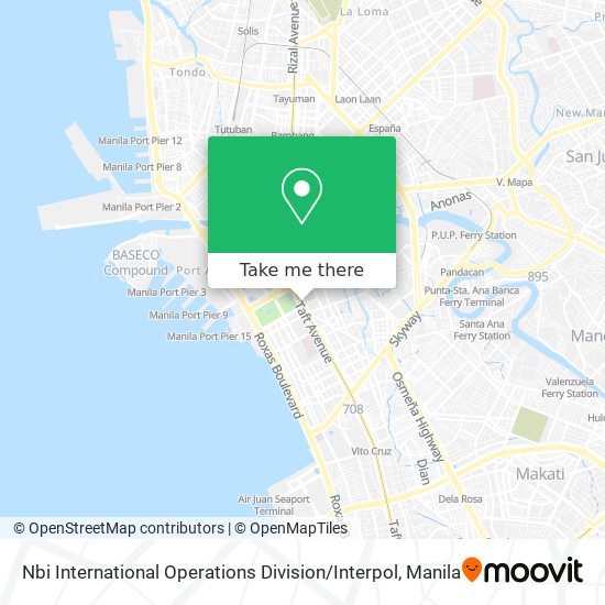 Nbi International Operations Division / Interpol map