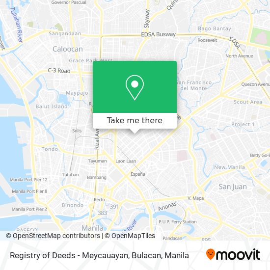 Registry of Deeds - Meycauayan, Bulacan map