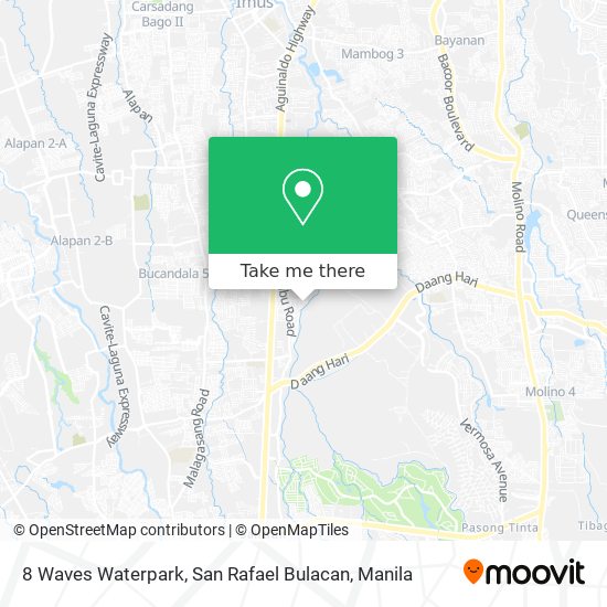 8 Waves Waterpark, San Rafael Bulacan map