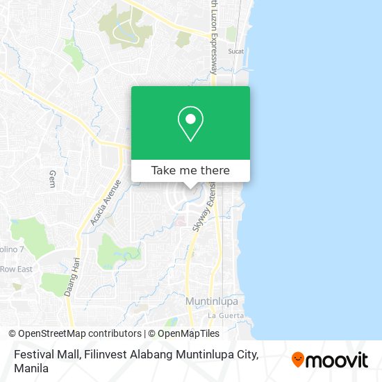 Festival Mall, Filinvest Alabang Muntinlupa City map