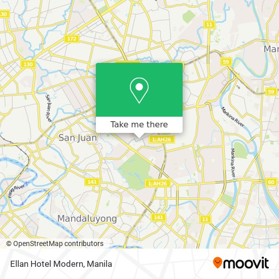 Ellan Hotel Modern map