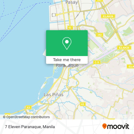 7 Eleven Paranaque map