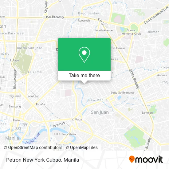 Petron New York Cubao map