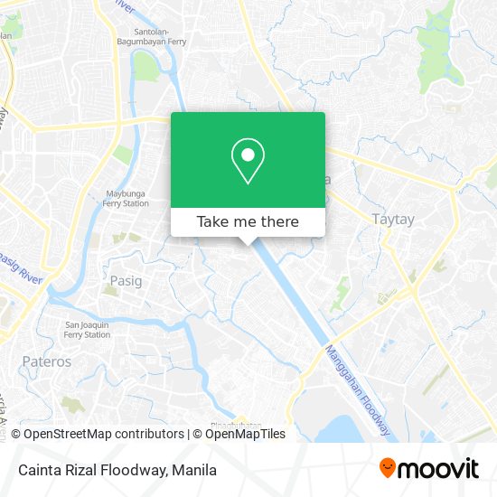 Cainta Rizal Floodway map