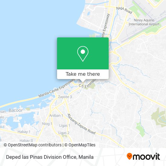 Deped las Pinas Division Office map