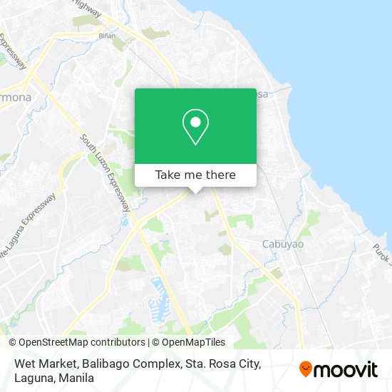 Wet Market, Balibago Complex, Sta. Rosa City, Laguna map