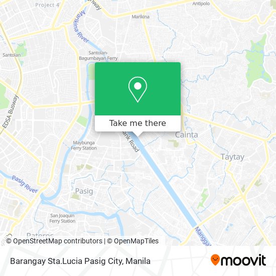 Barangay Sta.Lucia Pasig City map