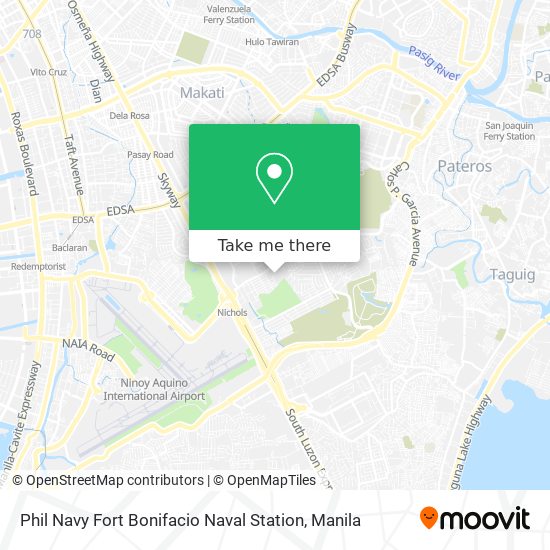 Phil Navy Fort Bonifacio Naval Station map