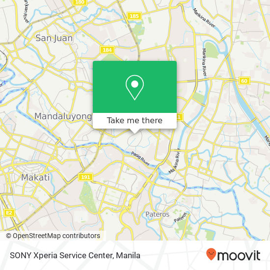 SONY Xperia Service Center map