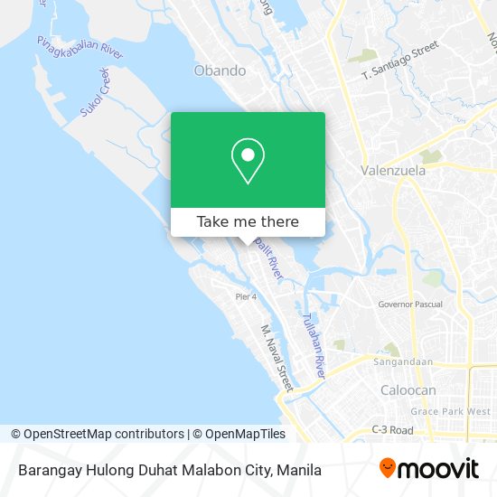 Barangay Hulong Duhat Malabon City map