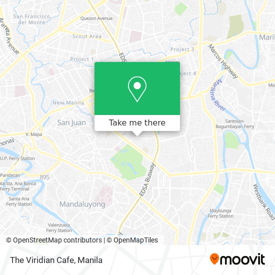 The Viridian Cafe map