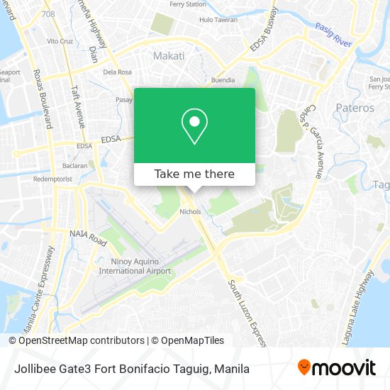 Jollibee Gate3 Fort Bonifacio Taguig map