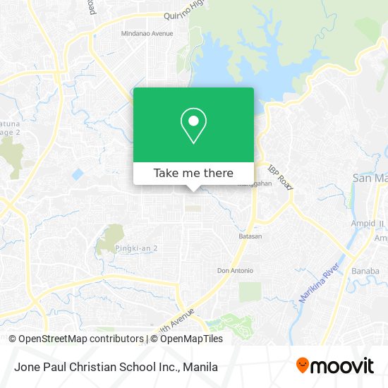 Jone Paul Christian School Inc. map