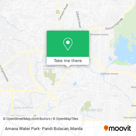 Amana Water Park- Pandi Bulacan map
