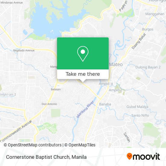 Cornerstone Baptist Church map