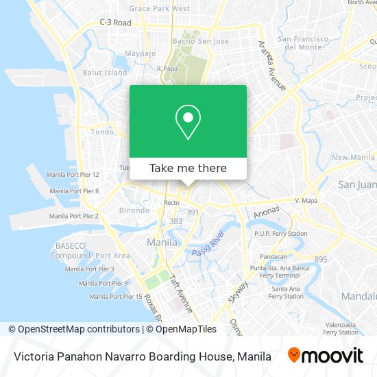 Victoria Panahon Navarro Boarding House map