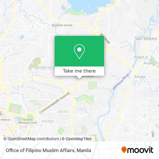 Office of Filipino Muslim Affairs map