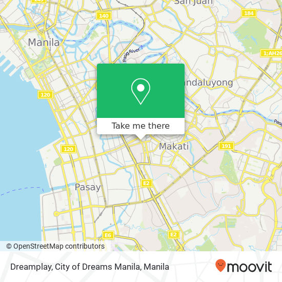 Dreamplay, City of Dreams Manila map