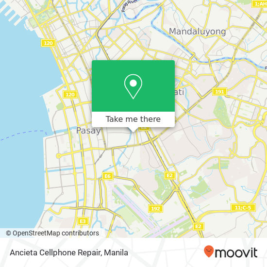 Ancieta Cellphone Repair map