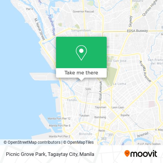 Picnic Grove Park, Tagaytay City map