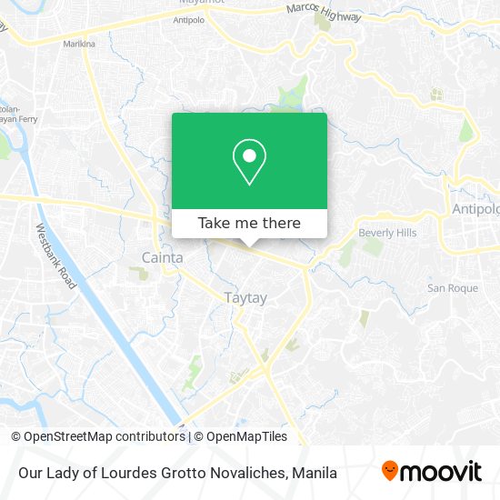 Our Lady of Lourdes Grotto Novaliches map