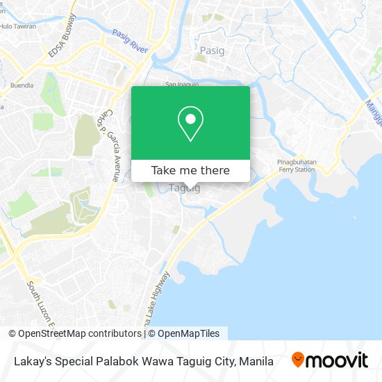 Lakay's Special Palabok Wawa Taguig City map