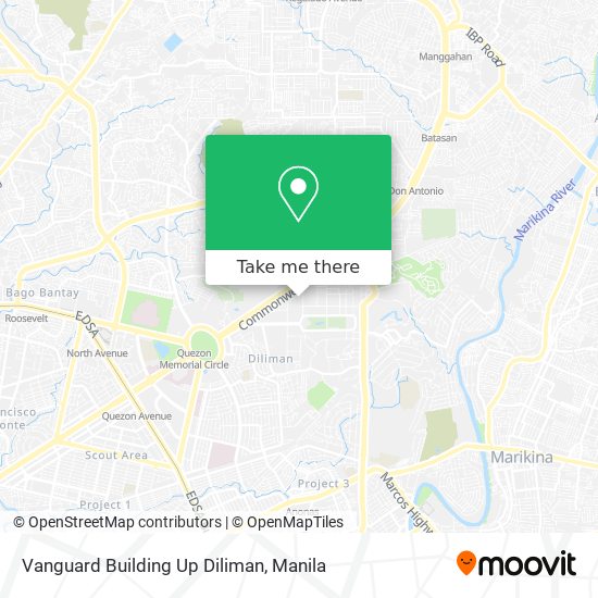 Vanguard Building Up Diliman map