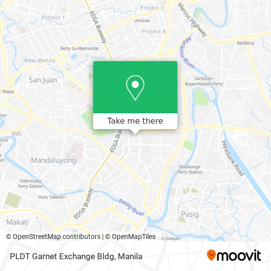 PLDT Garnet Exchange Bldg map