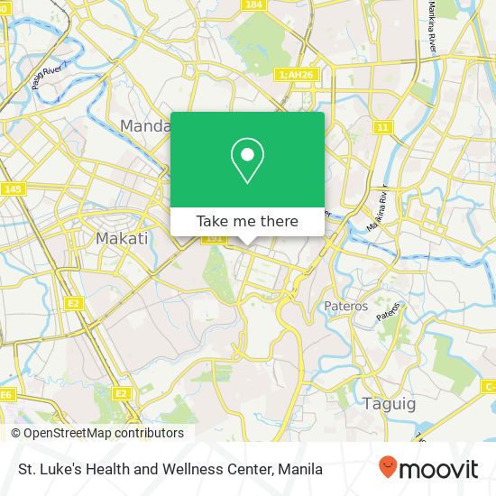 St. Luke's Health and Wellness Center map