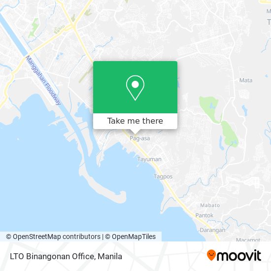 LTO Binangonan Office map
