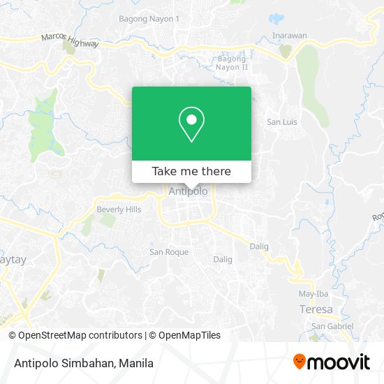 Antipolo Simbahan map