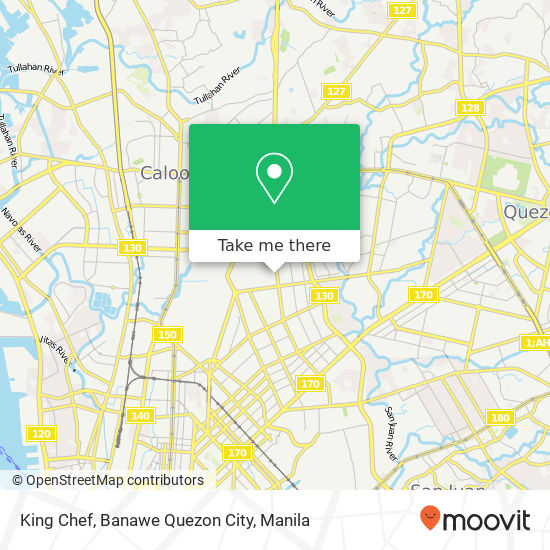 King Chef, Banawe Quezon City map