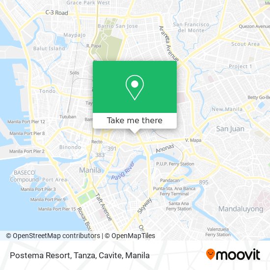 Postema Resort, Tanza, Cavite map