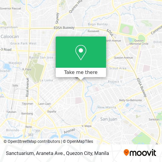 Sanctuarium, Araneta Ave., Quezon City map