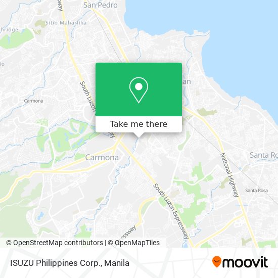 ISUZU Philippines Corp. map