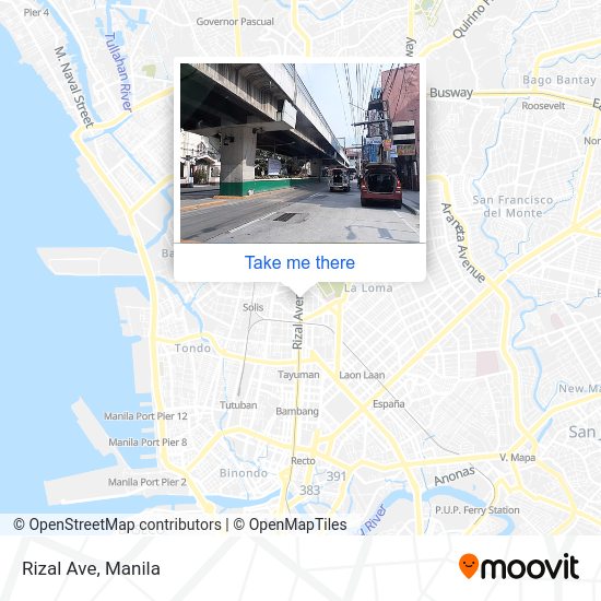 Rizal Ave map