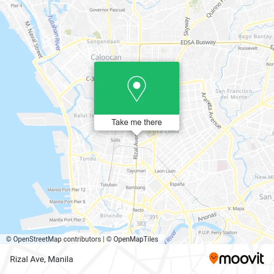 Rizal Ave map