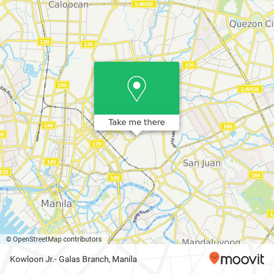 Kowloon Jr.- Galas Branch map
